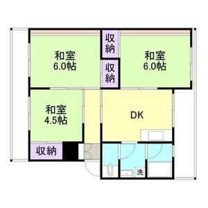 3DK 間取り図