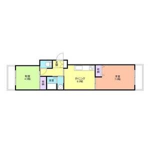 2DK 間取り図