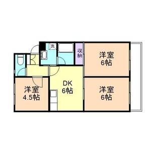3DK 間取り図