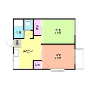 2DK 間取り図