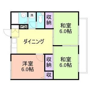 3DK 間取り図
