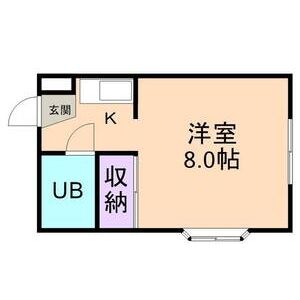 ワンルーム 間取り図