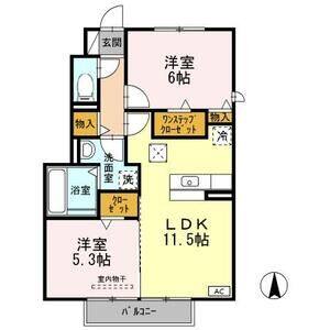 2LDK 間取り図