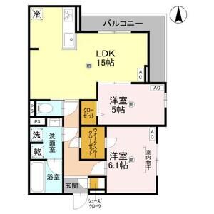 2LDK 間取り図