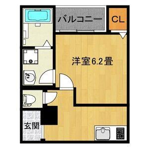 1K 間取り図