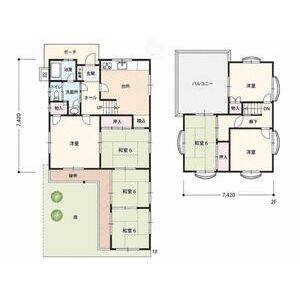 6LDK 間取り図