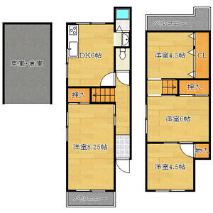 4DK 間取り図