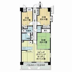 3LDK 間取り図