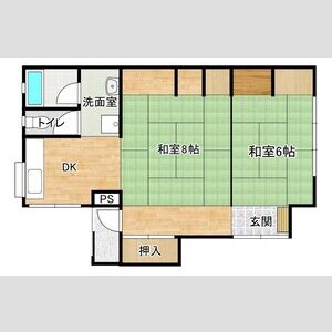 2DK 間取り図