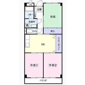 3DK 間取り図