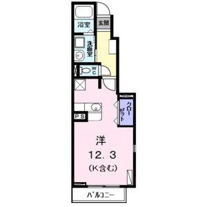 ワンルーム 間取り図