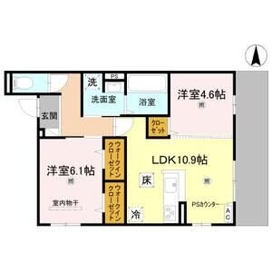 2LDK 間取り図