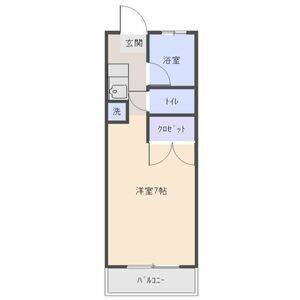 ワンルーム 間取り図