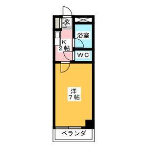 1K 間取り図