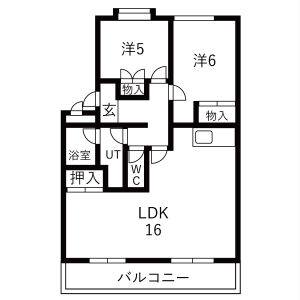 3LDK 間取り図