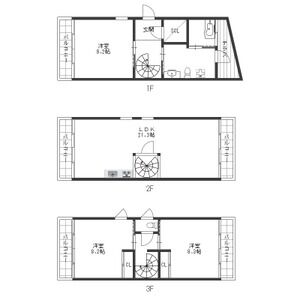 3LDK 間取り図