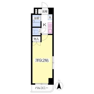 1K 間取り図