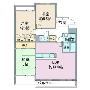 3LDK 間取り図