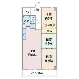 3LDK 間取り図