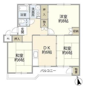 3DK 間取り図