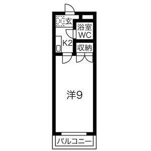 1K 間取り図