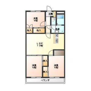 3LDK 間取り図