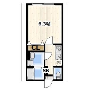1K 間取り図