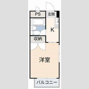 1K 間取り図
