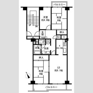 3LDK 間取り図