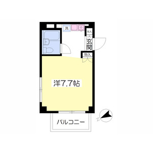 ワンルーム 間取り図
