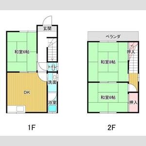 3DK 間取り図