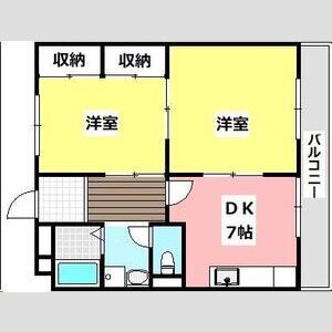 2DK 間取り図