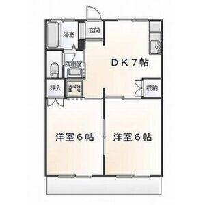 2DK 間取り図