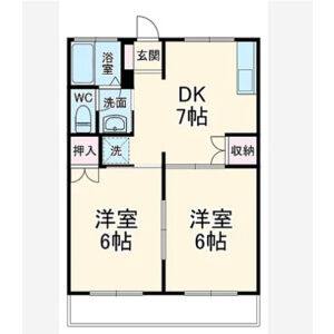 2DK 間取り図