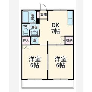 2DK 間取り図
