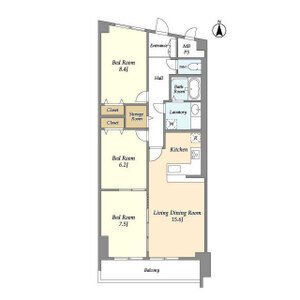 3LDK 間取り図