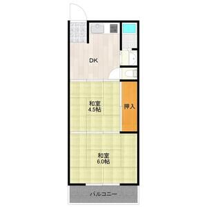 2DK 間取り図