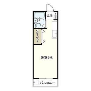 ワンルーム 間取り図