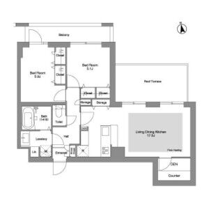 2LDK 間取り図