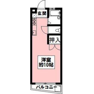 ワンルーム 間取り図