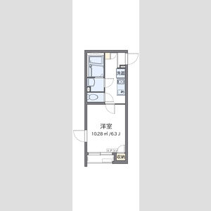 1K 間取り図