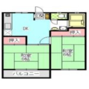 2DK 間取り図