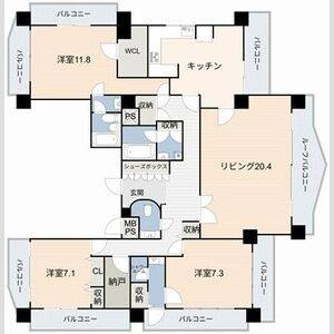 3LDK 間取り図
