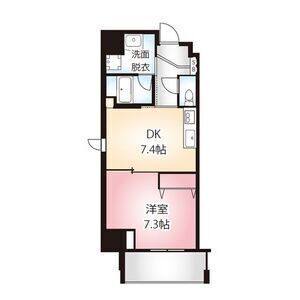 1DK 間取り図