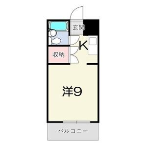 ワンルーム 間取り図