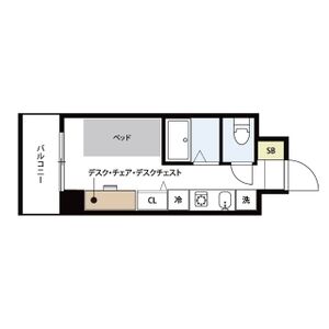 ワンルーム 間取り図
