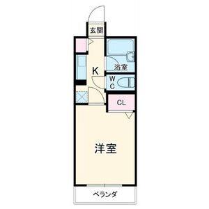 1K 間取り図