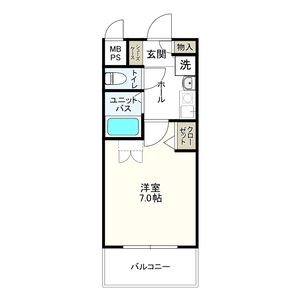 1K 間取り図