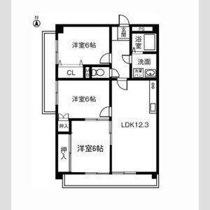 3LDK 間取り図
