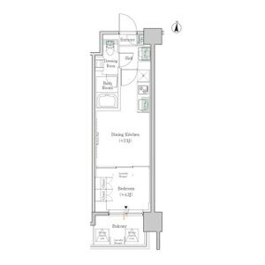 1DK 間取り図